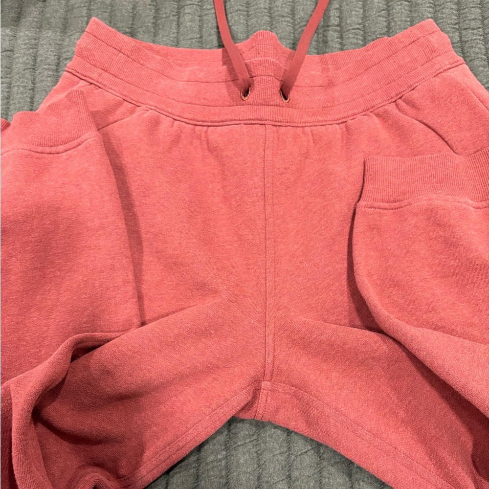 Lululemon Scuba High-Rise Jogger Smoky Red‎ Date Brown Orange Marl Size 10 - Picture 4 of 4